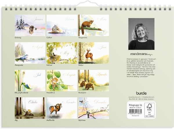 Väggkalender Naturalmanacka 2027
