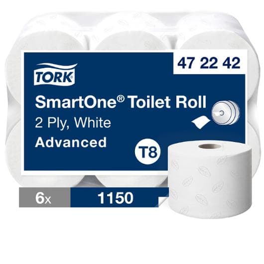 Toalettpapper TORK Adv T8 2-lag 6/fp