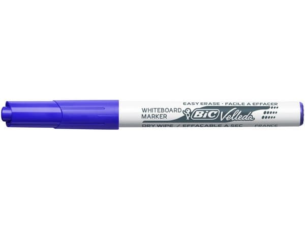 Whiteboardpenna BIC Velleda 1741 blå 12st