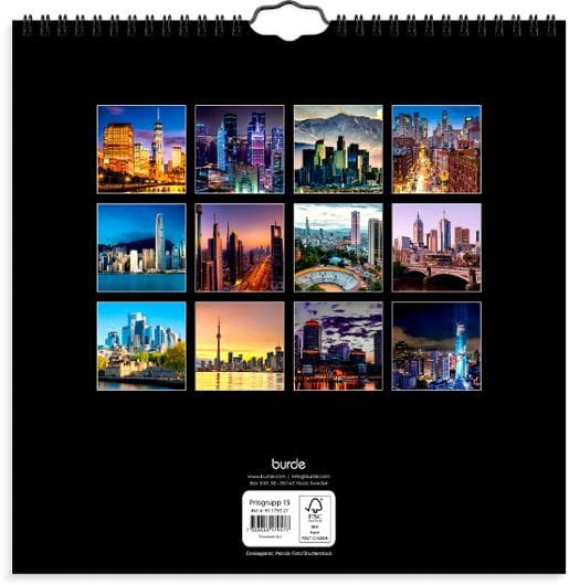 Väggkalender Skylines 2027