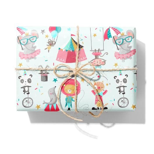Presentpapper Cirkus 38cmx165m