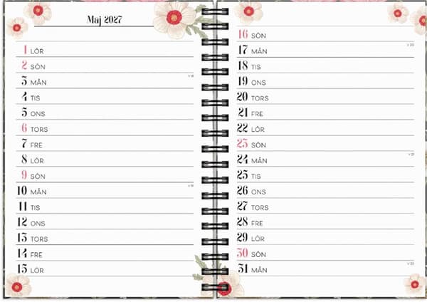 Life Planner Floral 2027