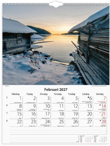 Väggkalender Svenska kusten 2027