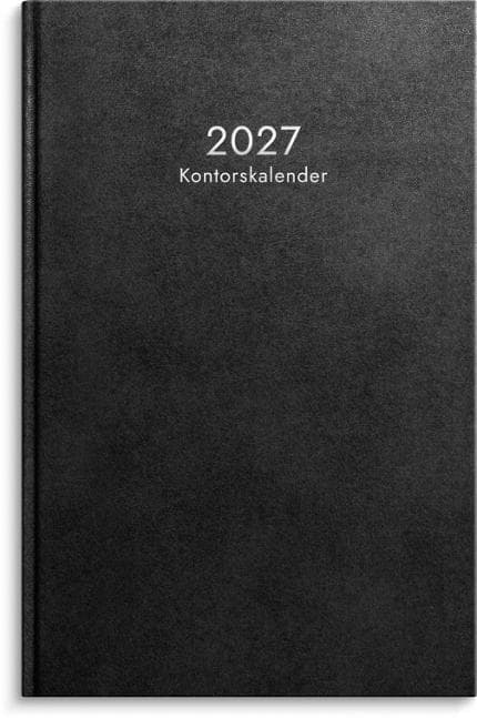 Kontorskalender 2027 svart