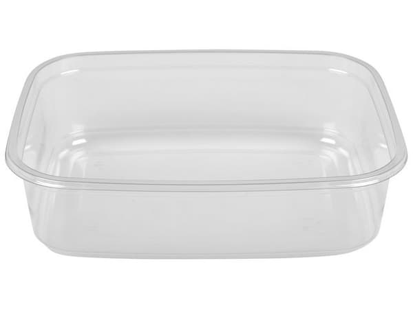 Plastform klar rektangulär 350ml 60/fp
