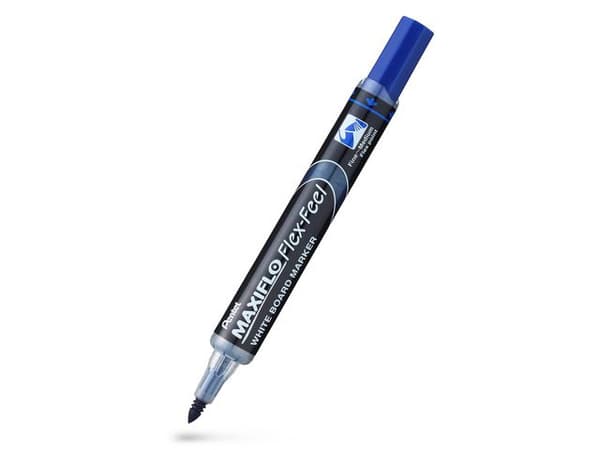 Whiteboardpenna PENTEL Maxiflo Flex blå 12st