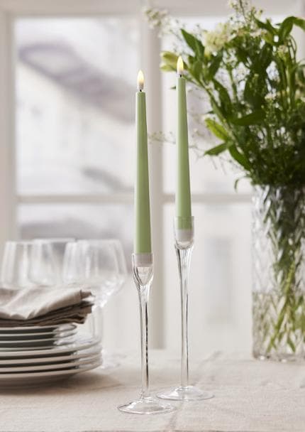 Antikljus STAR T LED Candy 26cmgrön 2/fp