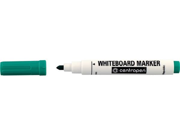 Whiteboardpenna CENTROPEN rund svart 10st