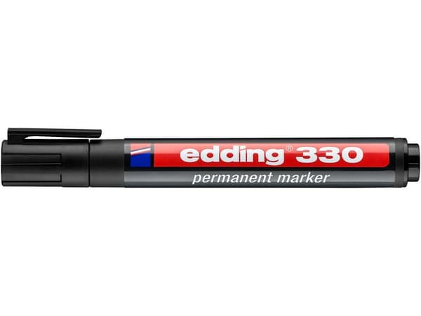 Märkpenna EDDING 330 svart 10st