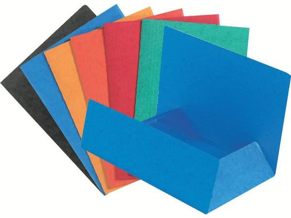 Mapp EXACOMPTA 3-klaff 400g A4 sort 50st