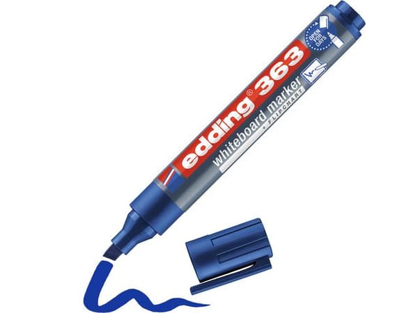 Whiteboardpenna EDDING 363 blå 10st