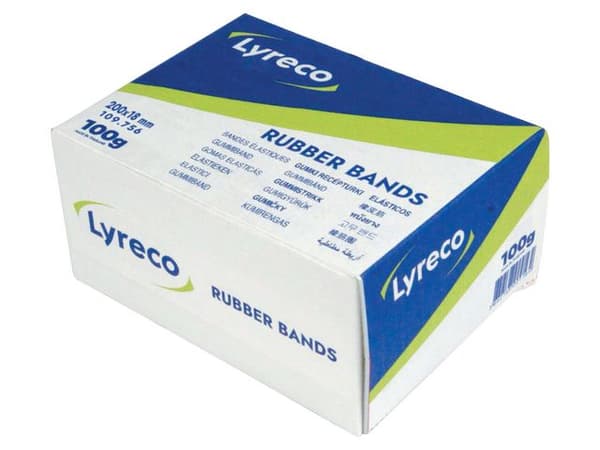 Gummiband LYRECO 200x18mm 100g 100/fp