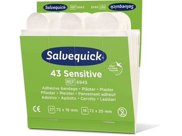 Plåster SALVEQUICK refill nonwoven 43/fp 6st