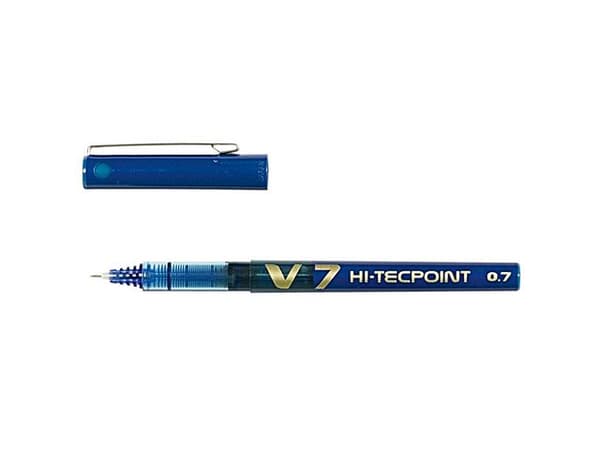 Bläckkulpenna PILOT Hi-Tec V7 0,7 blå 12st