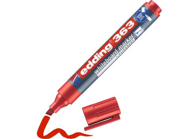 Whiteboardpenna EDDING 363 röd 10st