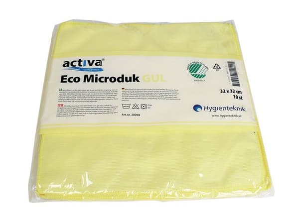Microfiberduk ACTIVA ECO 32x32cm gul 10st