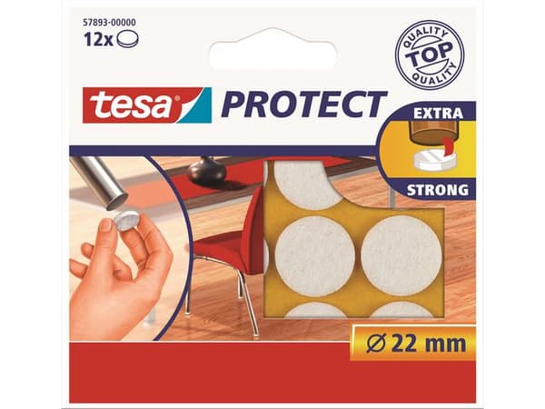 Möbeltassar TESA Protect Ø22mm 12/fp