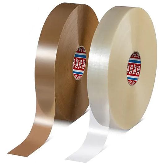 Packtejp maskin TESA PET 50mmx132m vit