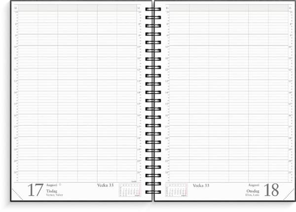 Bokningsjournalen 2027 svart