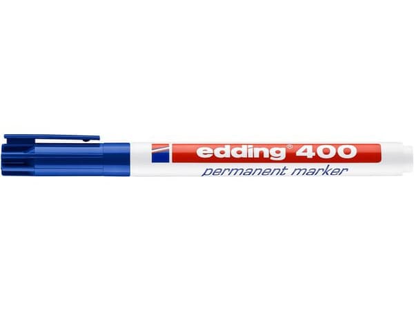 Märkpenna EDDING 400 blå 10st