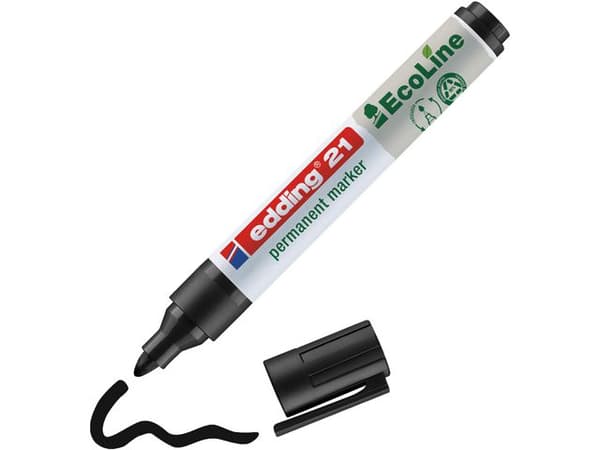 Märkpenna EDDING Ecoline 21 svart 10st