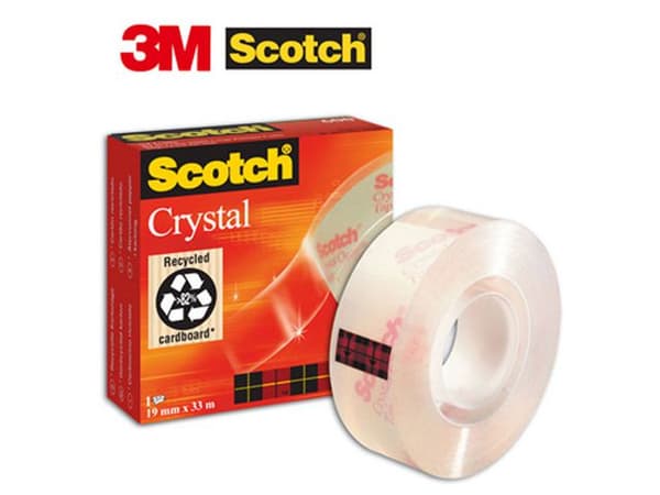 Kontorstejp SCOTCH Crystal 33mx19mm
