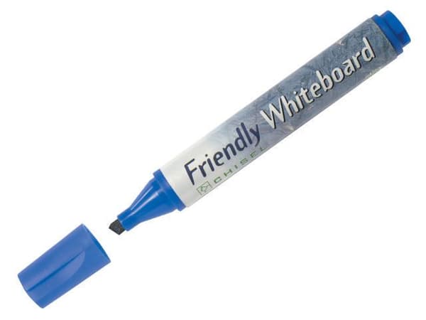 Whiteboardpenna FRIENDLY sned blå 10st