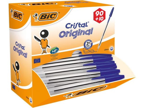 Kulpenna BIC Cristal 1,0 blå 100/fp