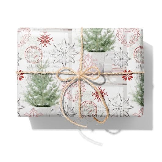 Julpapper Pinetree 38cmx165m