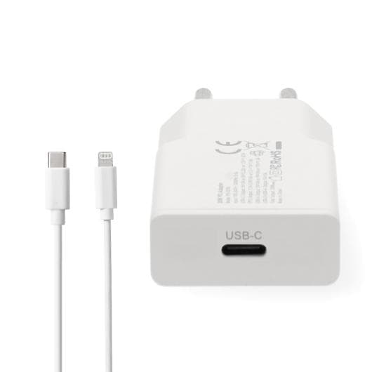 Laddare Vägg NEDIS 20 W USB-C/Lightning