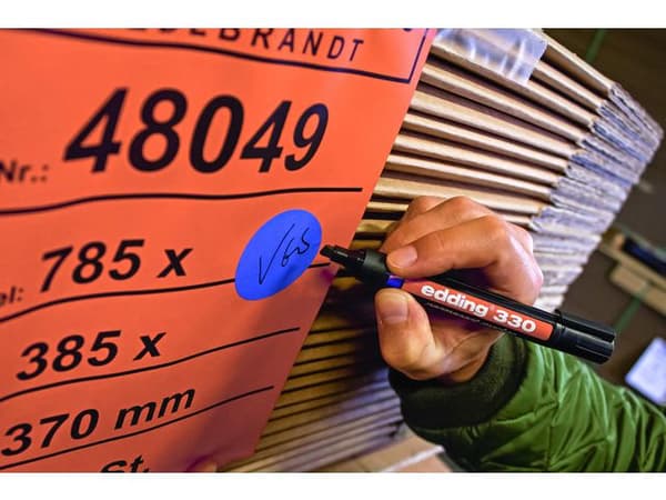 Märkpenna EDDING 330 svart 10st