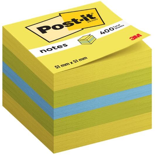 Notes POST-IT minikub 51x51mm lemon