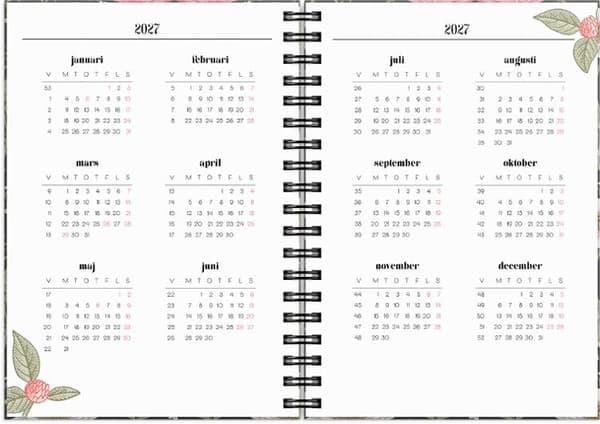 Life Planner Floral 2027