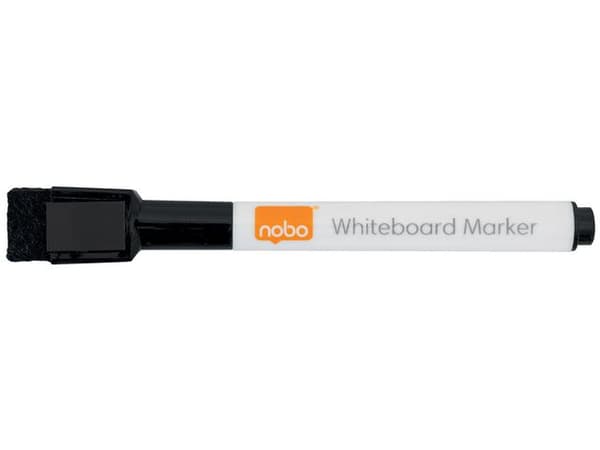 Whiteboardpenna NOBO svart 6st