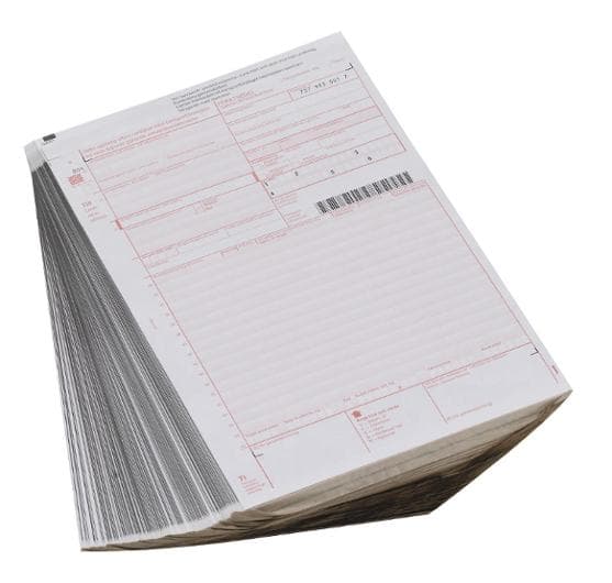 Fraktsedel 4-delad A 701 100/fp