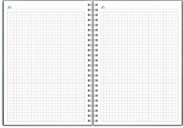 Kalender Study Twist A5 grön 26/27