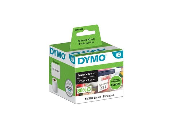 Etikett DYMO LW 54x70mm 320/fp