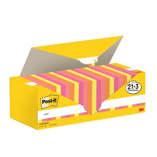 Notes POST-IT Värdepack 76x76mm 24/fp