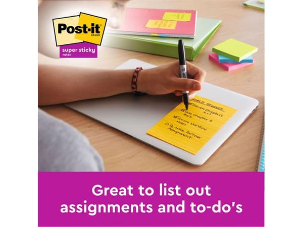 Notes POST-IT linjerat 102x152mm gul 6st