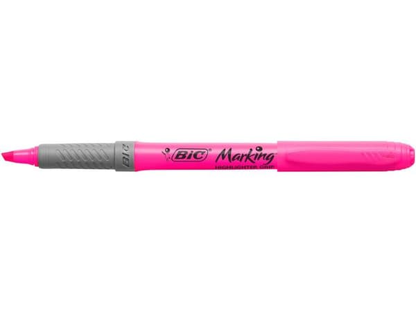 Överstrykningspenna BIC Grip Rosa 12st