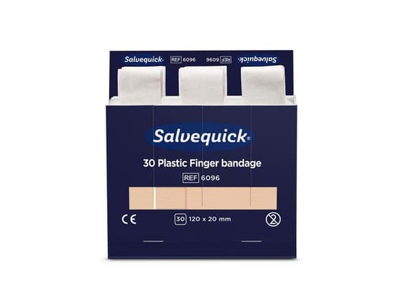Plåster SALVEQUICK refill lång 30/fp 6st