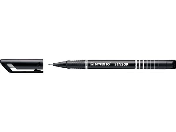 Fineliner STABILO Sensor 0,3mm svart 10st