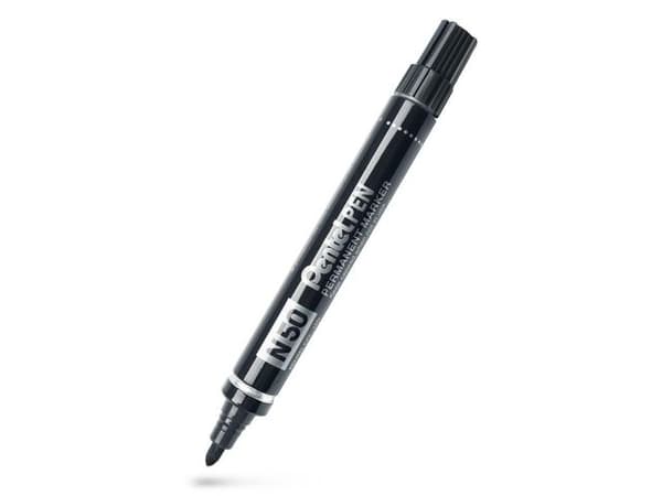 Märkpenna perm. PENTEL N50 rund svart