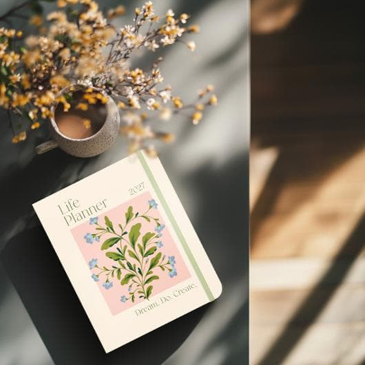Life Planner Delicate Flowers 2027