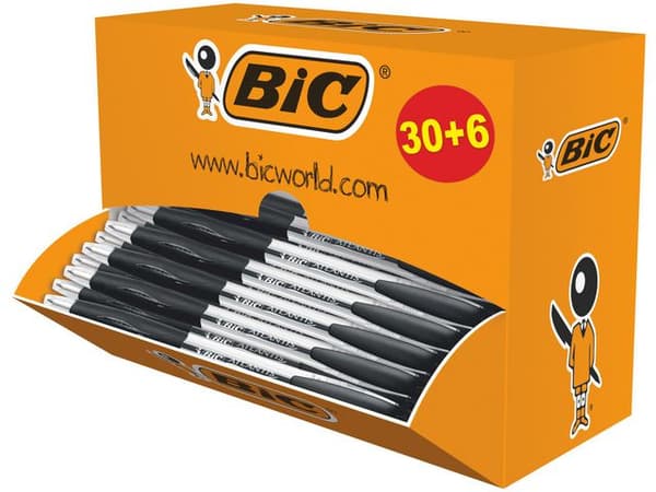 Kulpenna BIC Atlantis Värdep svart 36/fp