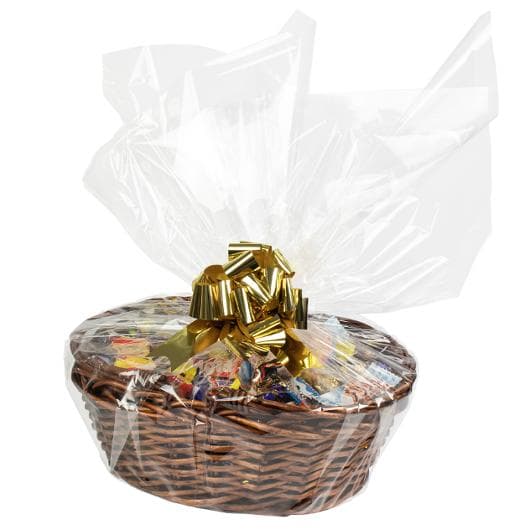 Godis Presentkorg brun inslaget 2,5kg