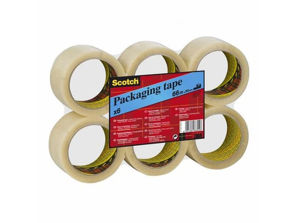 Packtejp SCOTCH 371 PP 38mmx66m klar 6st