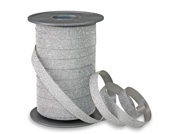 Glitterband silver 10mmx100m