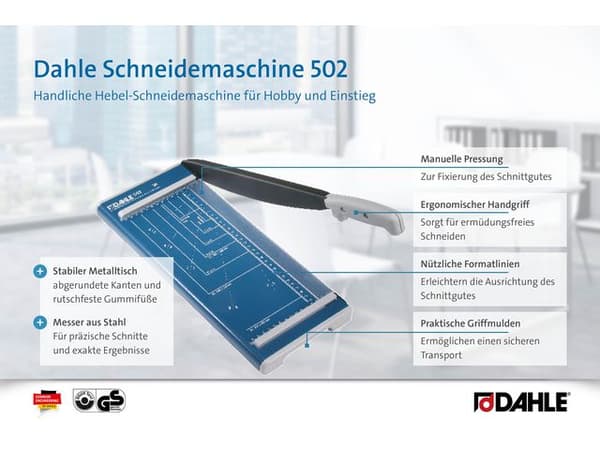 Skärmaskin DAHLE 502 A4