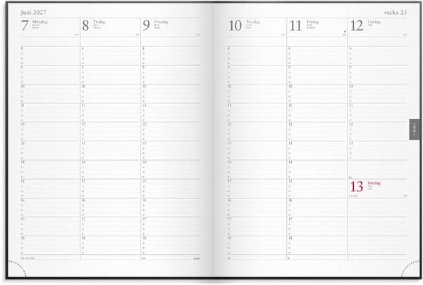 Veckojournal 2027 refill